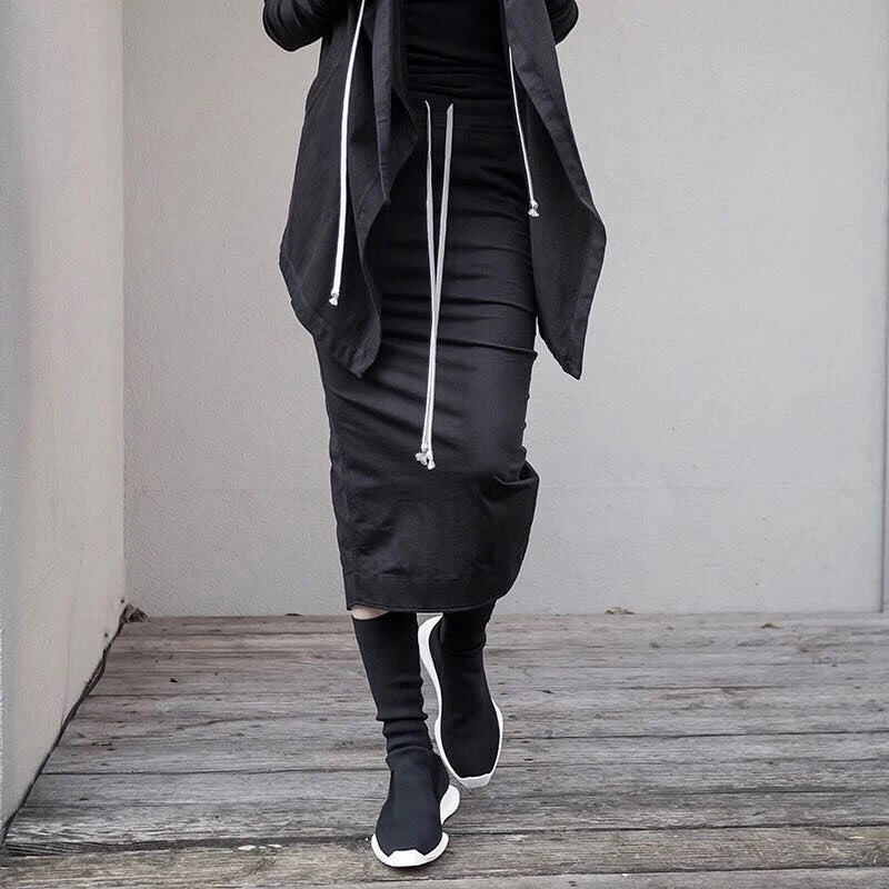Women Skirt Owens Classic Skirt Faldas Women s Mid Length High Waist Slim SHDW Trend Hip Slit Traf Skirt
