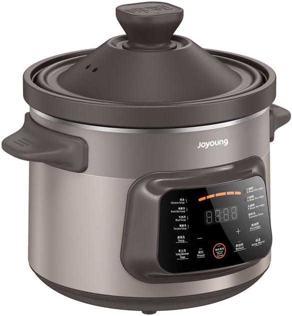 Joyoung Electric Purple Clay Slow Stew Soup Pot Cooker 5 Liter DG50K-GD505
