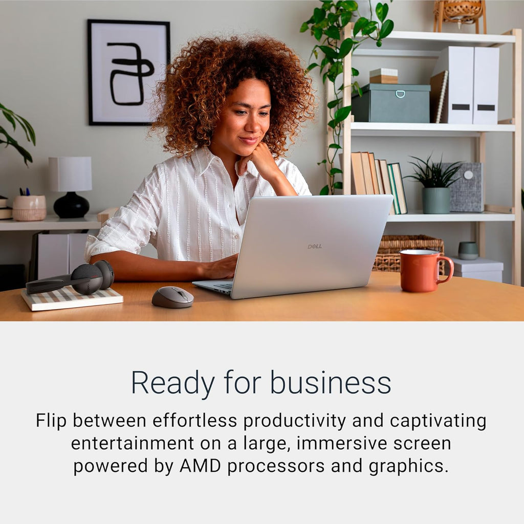 Dell 16 Laptop DC16256-16.0-inch 16:10 2K Touchscreen Display, AMD Ryzen AI 7 350 Processor, AMD Radeon Graphics, 32GB Memory, 1TB SSD, Windows 11 Home, Copilot+, Onsite Service, Platinum Silver