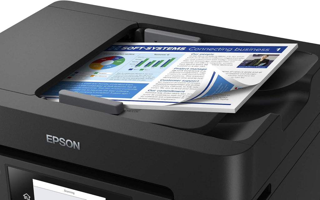 Epson Workforce Pro WF-4834 Wireless All-in-One Printer with Auto 2-Sided Print Copy, Scan and Fax, 50-Page ADF, 500-sheet Paper Capacity, 4.3" Color Touchscreen