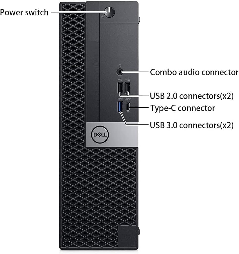 Dell OptiPlex 7050 SFF Desktop Computer PC with New 24" FHD Monitor, Intel Core i5-7500, 16 GB RAM, 512 GB SSD, Keyboard & Mouse, Windows 11 Pro (Renewed)