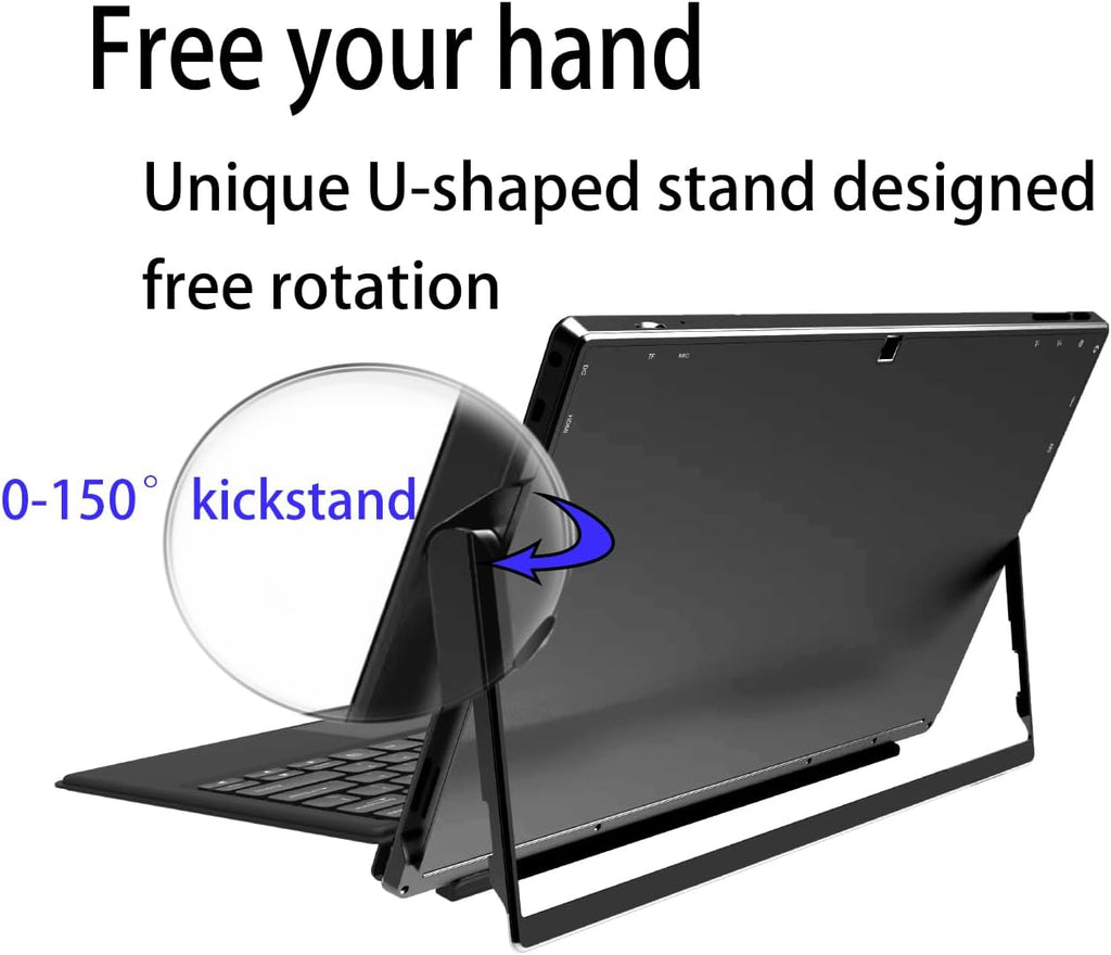 Windows Tablet with Keyboard 11.6", Detachable 2 in 1 Laptop Touchscreen Windows 11, 6GB RAM 256GB Storage, Intel Celeron, 2.4G+5G WiFi, Bluetooth, USB3.0, HDMI, Dual Camera
