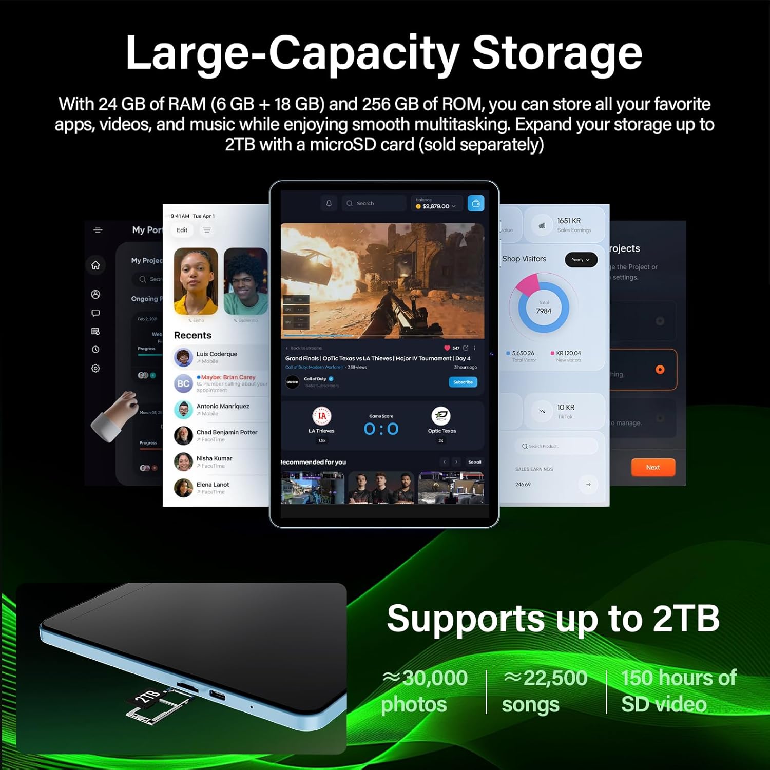 Android Tablet with Keyboard, 2026 Upgraded Android 16 tablet with 24GB+256GB+2TB Expand, 10 inch Tablet PC with 8-Core, Gemini AI, WiFi, 8000mAh, GPS, 2-in-1 Tablet with Case/Mouse/Stylus(Black Case)