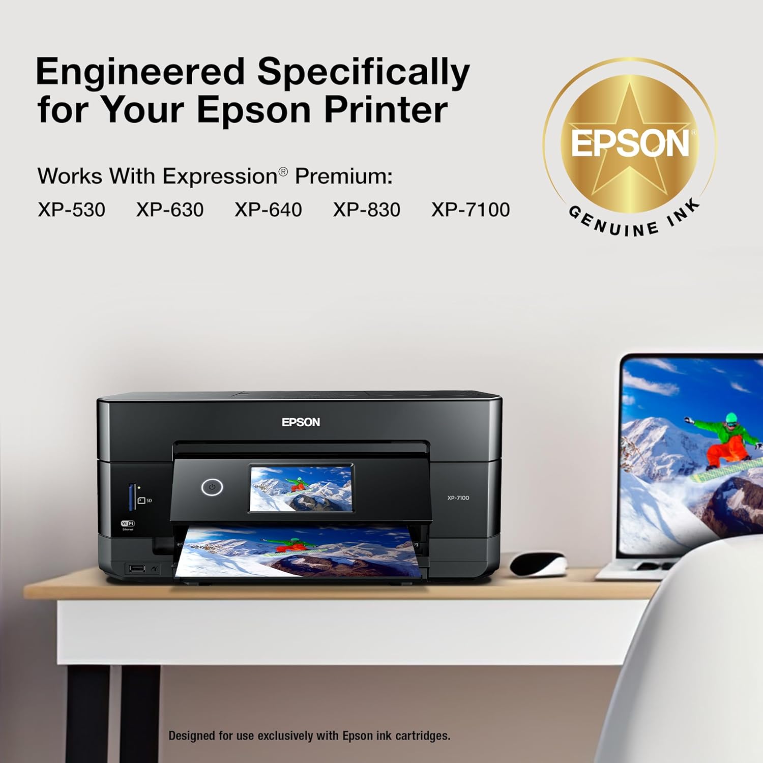 EPSON 410 Claria Premium Ink High Capacity Black & Standard Color Cartridge Combo Pack (T410XL-BCS) Works with Expression XP-530, 630, 640, 7100, 830