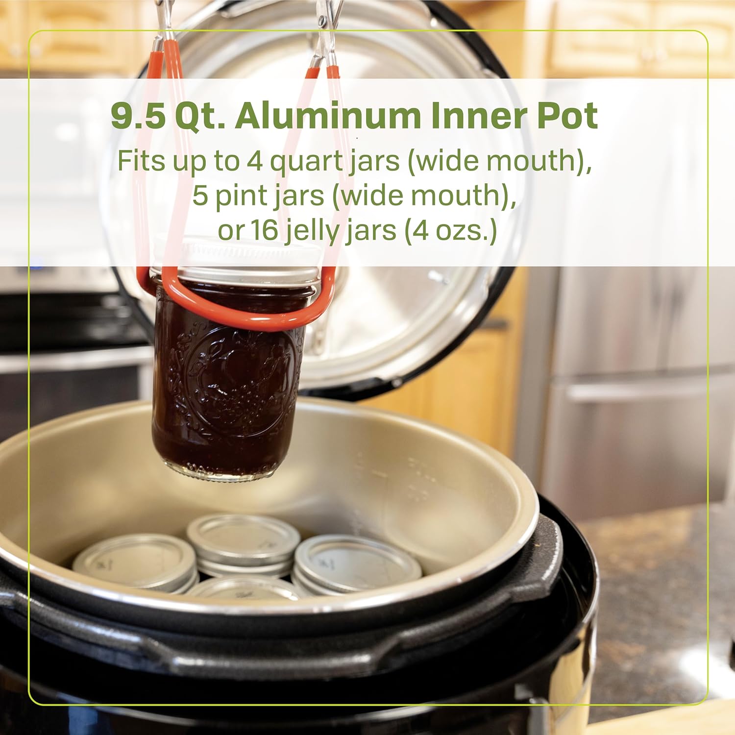 NESCO NPC‑9 Smart Electric Pressure Canner and Cooker for Home Food Preservation, 9.5‑Quart Stainless Steel with Digital Controls