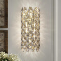 Crystal Wall Sconces,Modern Wall Light Fixtures,Chrome Wall Lamp,Luxury Crystal Wall Sconces for Living Room Bedroom Bathroom Hallway Doorway Stairway Bedside