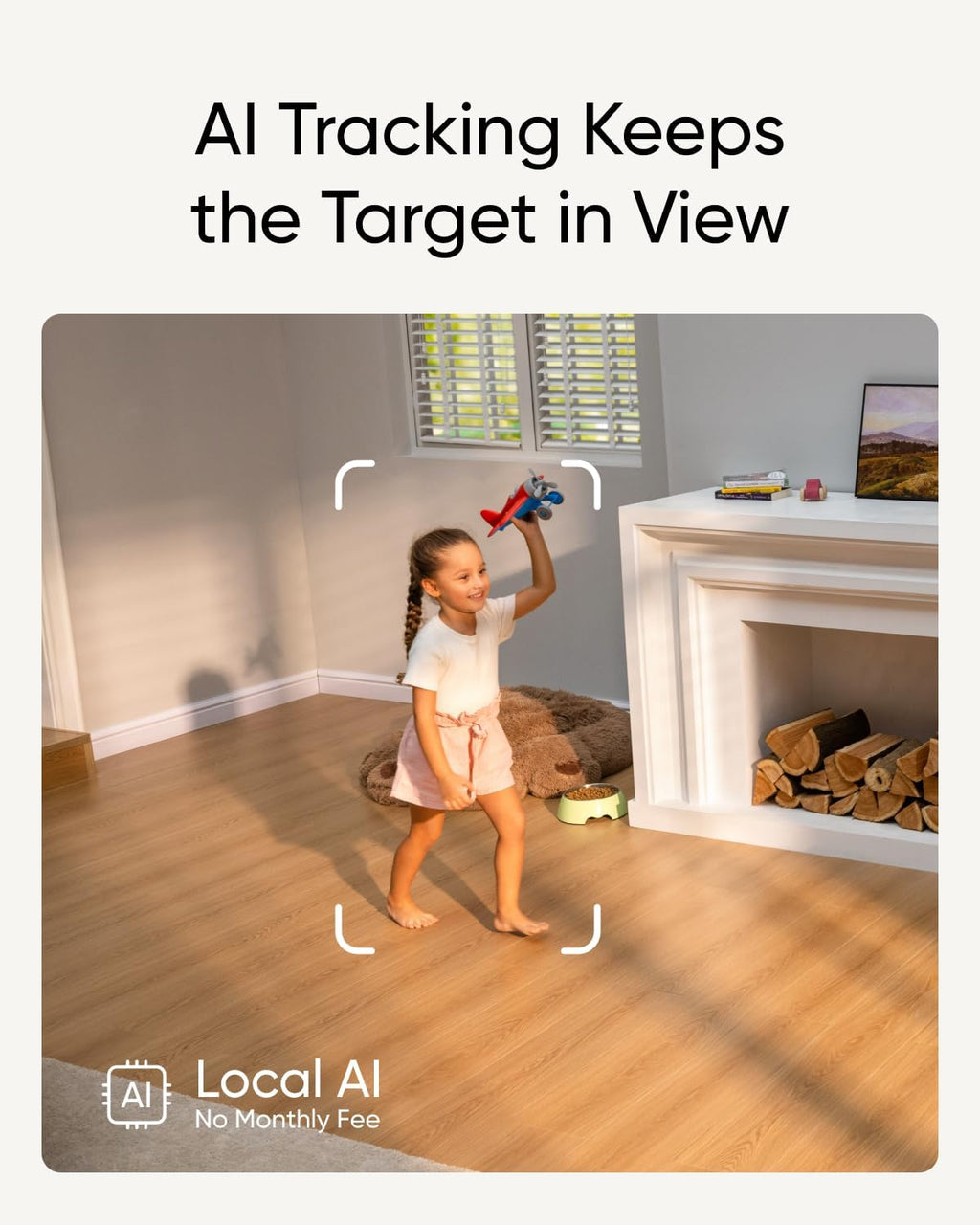 eufy Security 4K Indoor Cam S350, No Subscription, Dual Cameras, 8× Zoom, 360° Coverage, Works as a Pet Camera, Nanny/Senior/Baby Monitor, AI Auto-Tracking, Human/Pet/Cry Detection, 2.4/5 GHz Wi-Fi