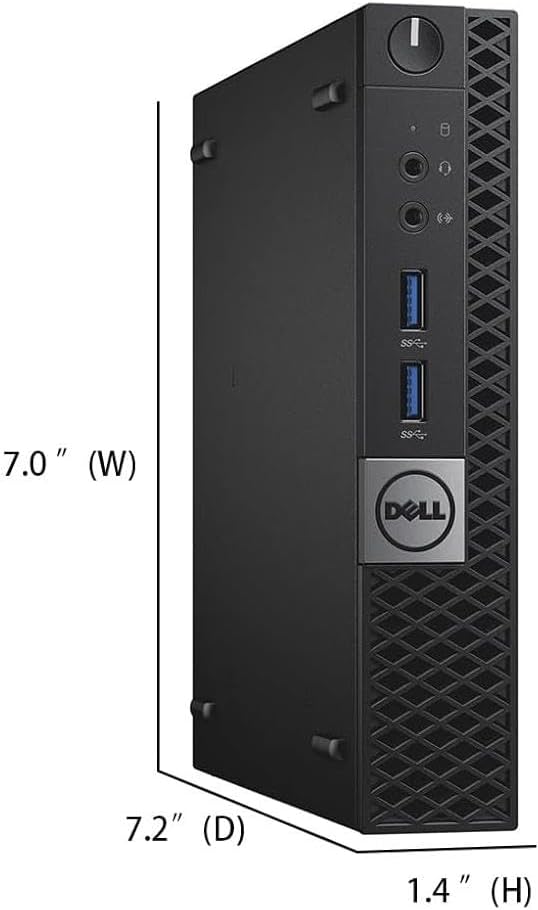 Dell Optiplex 3040 Micro Mini Desktop Computer PC with 24" Monitor, Quad-Core i5-6500, 8GB RAM, 256GB SSD, WiFi, Bluetooth, Keyboard & Mouse, Windows 11 Pro (Renewed)