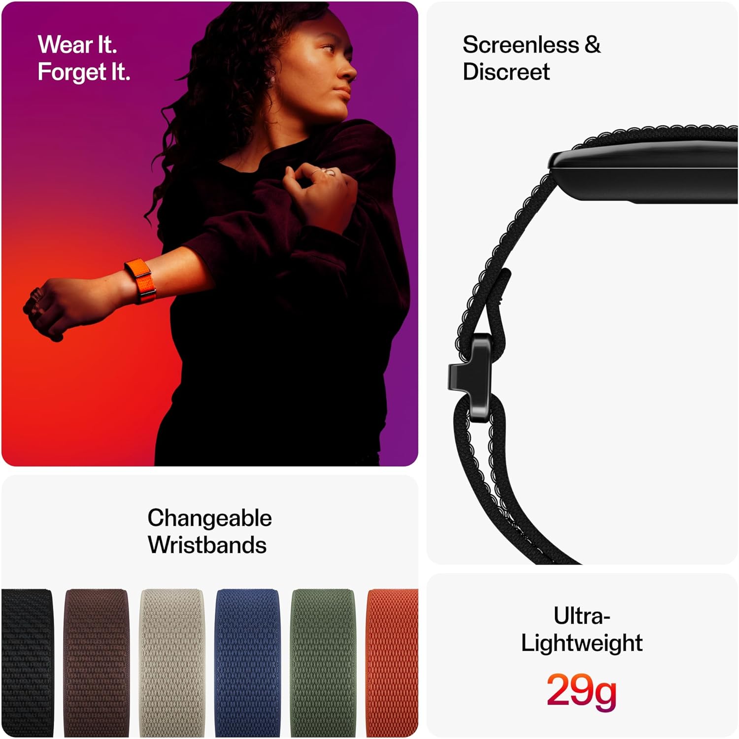 Polar Loop – Smart Screen-Free Wearable Health & Fitness Band with 24/7 Heart Rate, Sleep & Activity Tracking, Automatic Training Detection, No Subscription, 8-Day Battery.