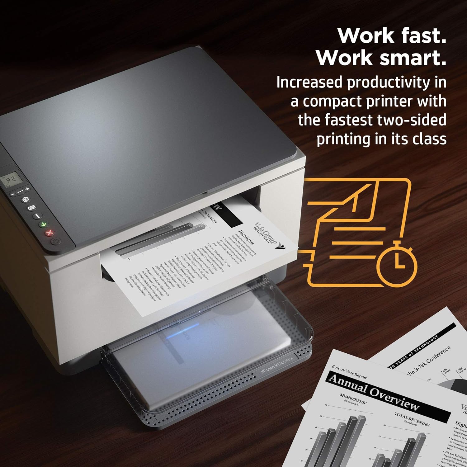HP LaserJet MFP M234dw Wireless Monochrome All-in-One Printer Scanner, Copier, Fax, Bluetooth, Wifi, USB, Ethernet Connectivity, Instant Ink ready Ideal for Small Businesses and Home Offices (Renewed)