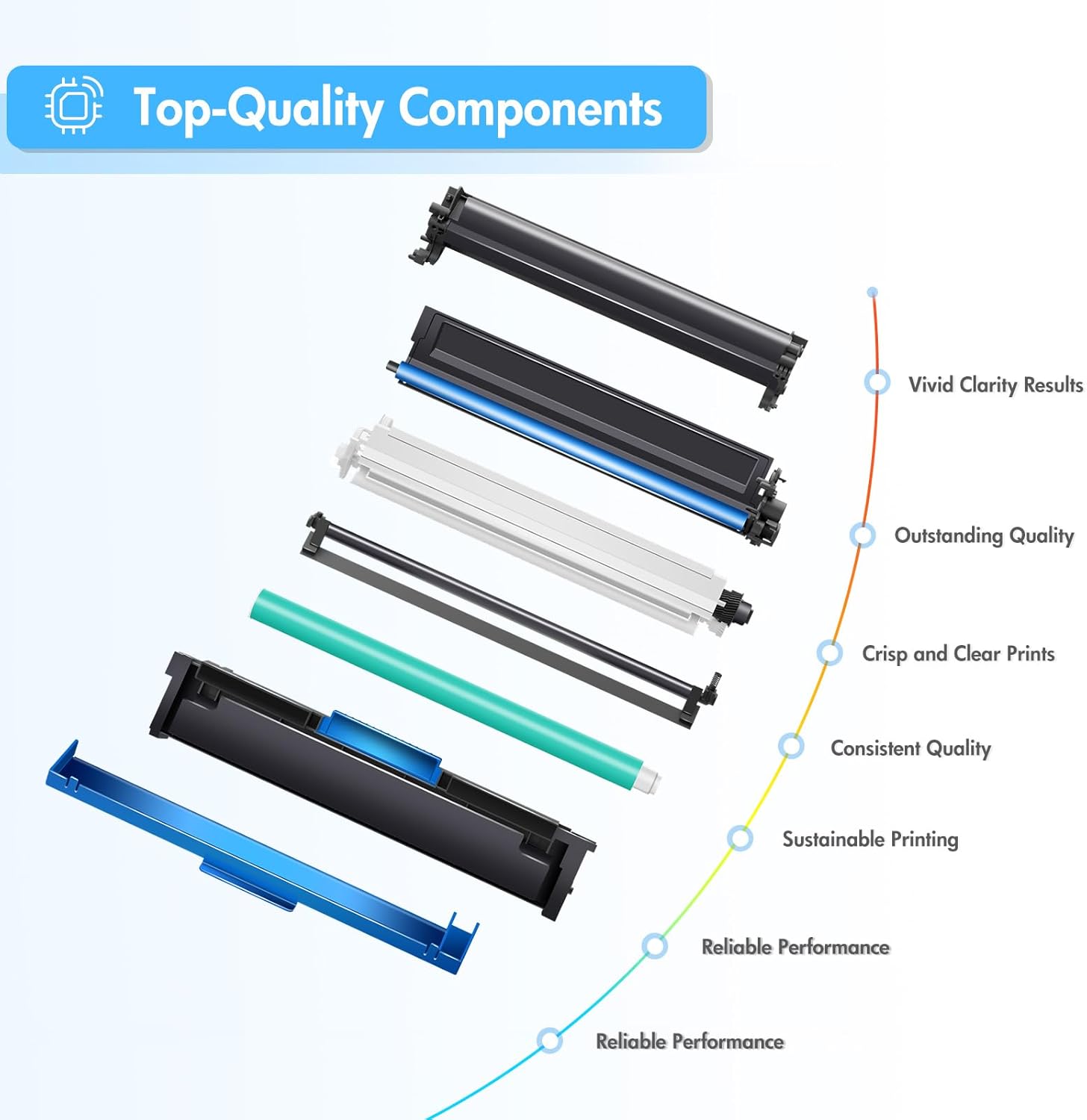 218A 218 Toner Cartridges 4 Pack 3301sdw 3301 3301fdw Compatible Replacement for HP218A 218X for HP Color LaserJet Pro 3201dw 3201 MFP 3301cdw Printer Ink Set with Chip High Yield W2180A (B/C/Y/M)