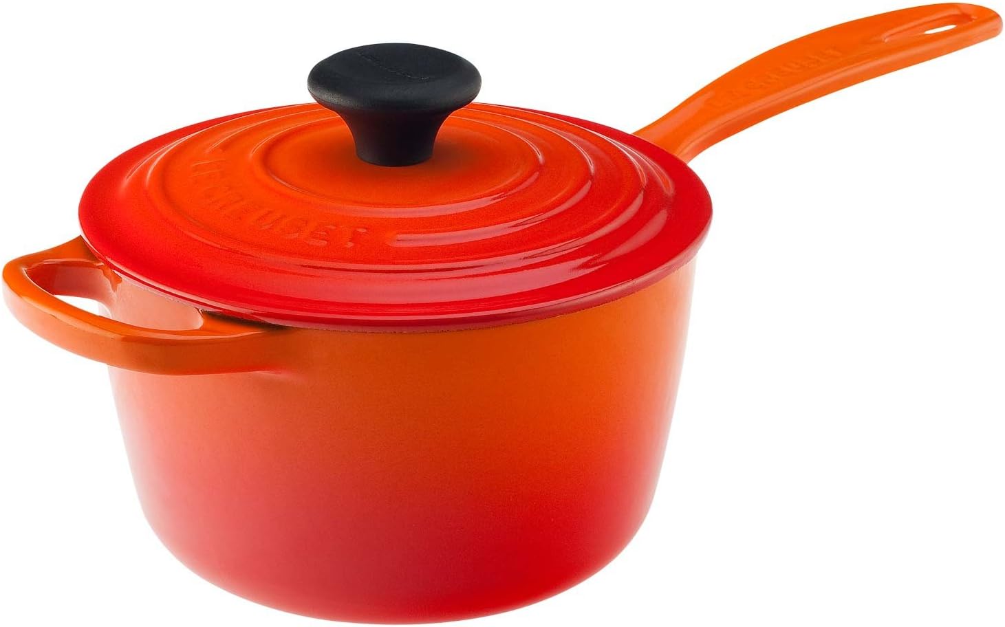 Le Creuset Enameled Cast Iron Signature Saucepan, 1.75 qt., Flame