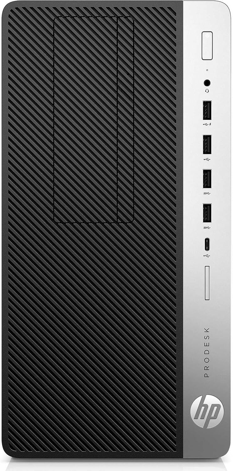 HP ProDesk 600 G4 Mini Tower Desktop, Windows 11 Pro Computer MT PC, Intel Core i5-8500, 8GB RAM, 256GB SSD, Keyboard & Mouse, WiFi, Bluetooth (Renewed)