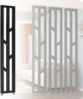 Wall Partition, Metal Room Dividers, Floor to Ceiling Room Devider, Privacy Screens Room Partition Post, Room Separator for Teahouse Coffee Shop Hotel Black 185cm(6ft)