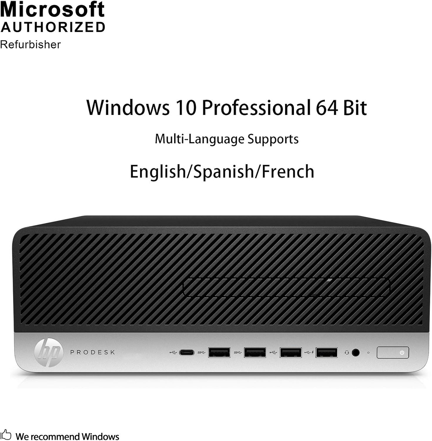 HP Business Desktop ProDesk 600 G3 SFF Computer, Intel Core i5-6500 3.2GHz, 16GB RAM, 512GB SSD, Windows 11 (Renewed)