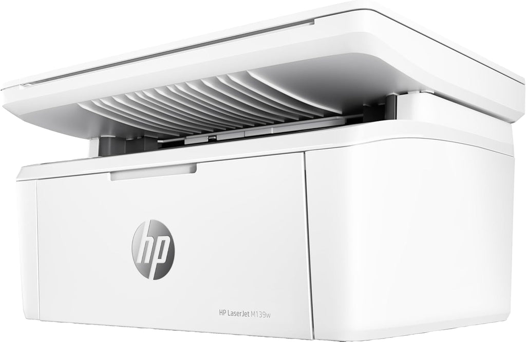 HP LaserJet MFP M139w Printer, for Small Office and Home Use, Print, Copy, Scan Wireless up to 19 ppm Black and White 600x600 dpi USB Auto-On/Off Tech (Renewed)