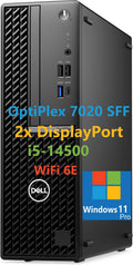 Dell 2026 OptiPlex 7020 Desktop Computers for Home & Office Business, 14th Gen Intel i5-14500, 16GB DDR5, 512GB SSD, WiFi 6E, Dual Display Support, Windows 11 Pro, Compact Small Form Factor (SFF)
