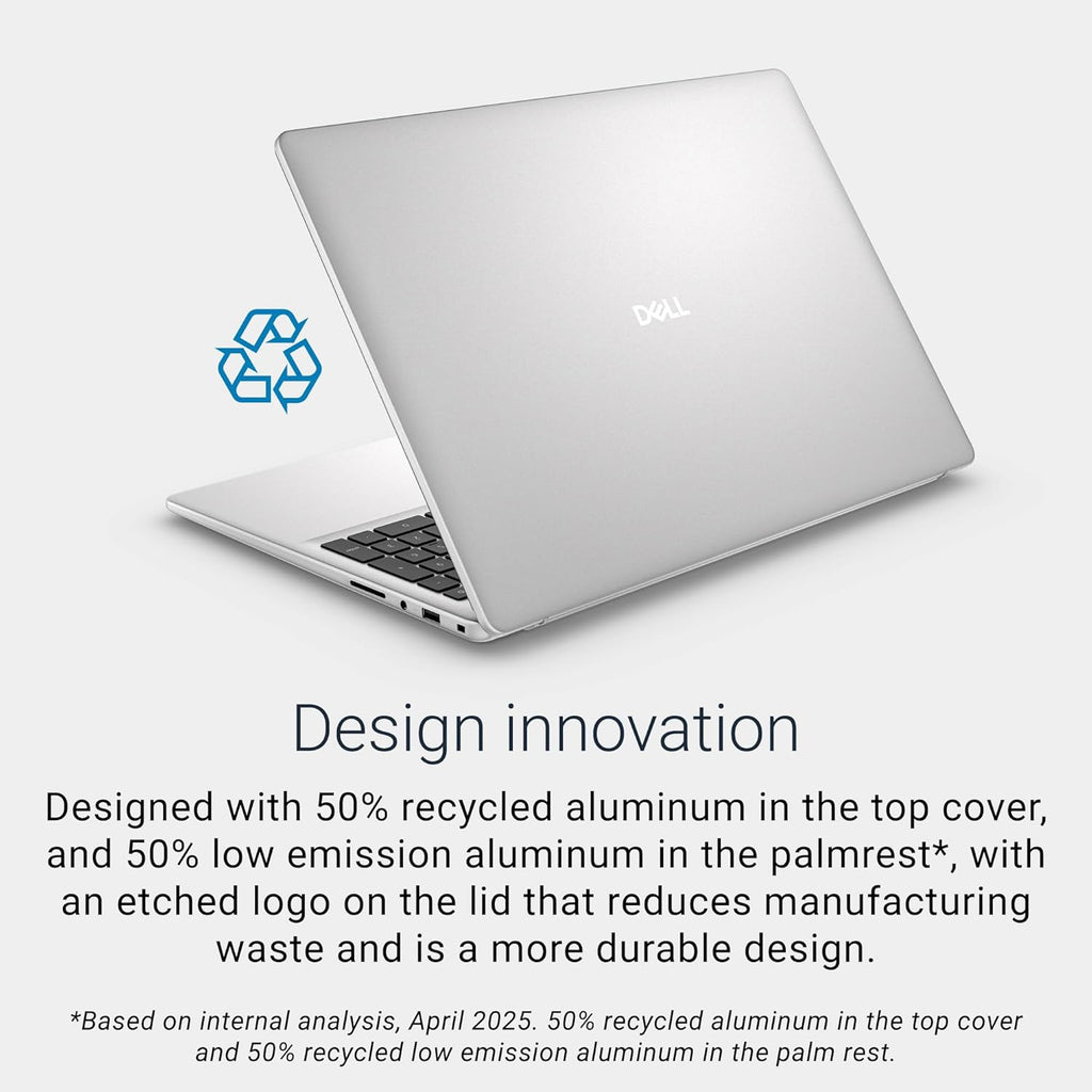 Dell 16 Laptop DC16256-16.0-inch 16:10 2K Touchscreen Display, AMD Ryzen AI 7 350 Processor, AMD Radeon Graphics, 32GB Memory, 1TB SSD, Windows 11 Home, Copilot+, Onsite Service, Platinum Silver