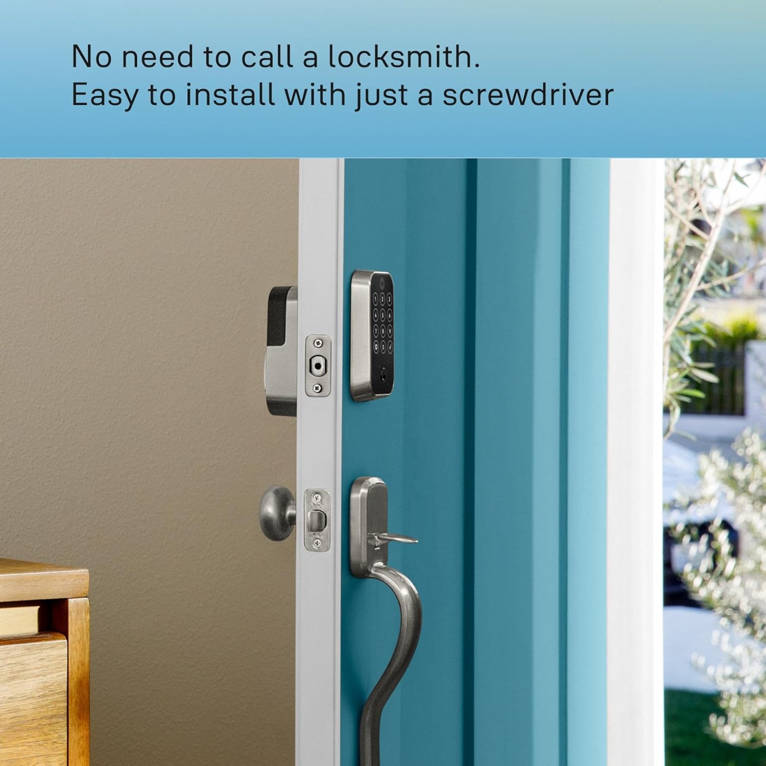 Yale Security Assure Lock 2 Deadbolt, Black Suede Keyed Smart Entry Door Lock with Wi-Fi Connected Keypad for Code Entry and Remote Access, YRD410-WF1-BSP