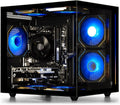 suevery Prebuilt Gaming Desktop Computer 16G Memory 512G SSD Ryzen5 6Cores 3.6G Up to 4.1G 4G Graphics Card WiFi 6 Bundle Gamer Tower Streaming PC (Black, Ryzen5-16G-512G-RX560 4G)
