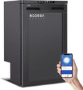BODEGACOOLER 12-Volt Refrigerator, 83L(2.94cu.ft) RV Fridge with APP Control & Lock, Dual Zone Compressor Cooler (-4℉ ~ 46℉), 12/24V DC Portable Freezer for Truck, RV, Camping, Boat, Black
