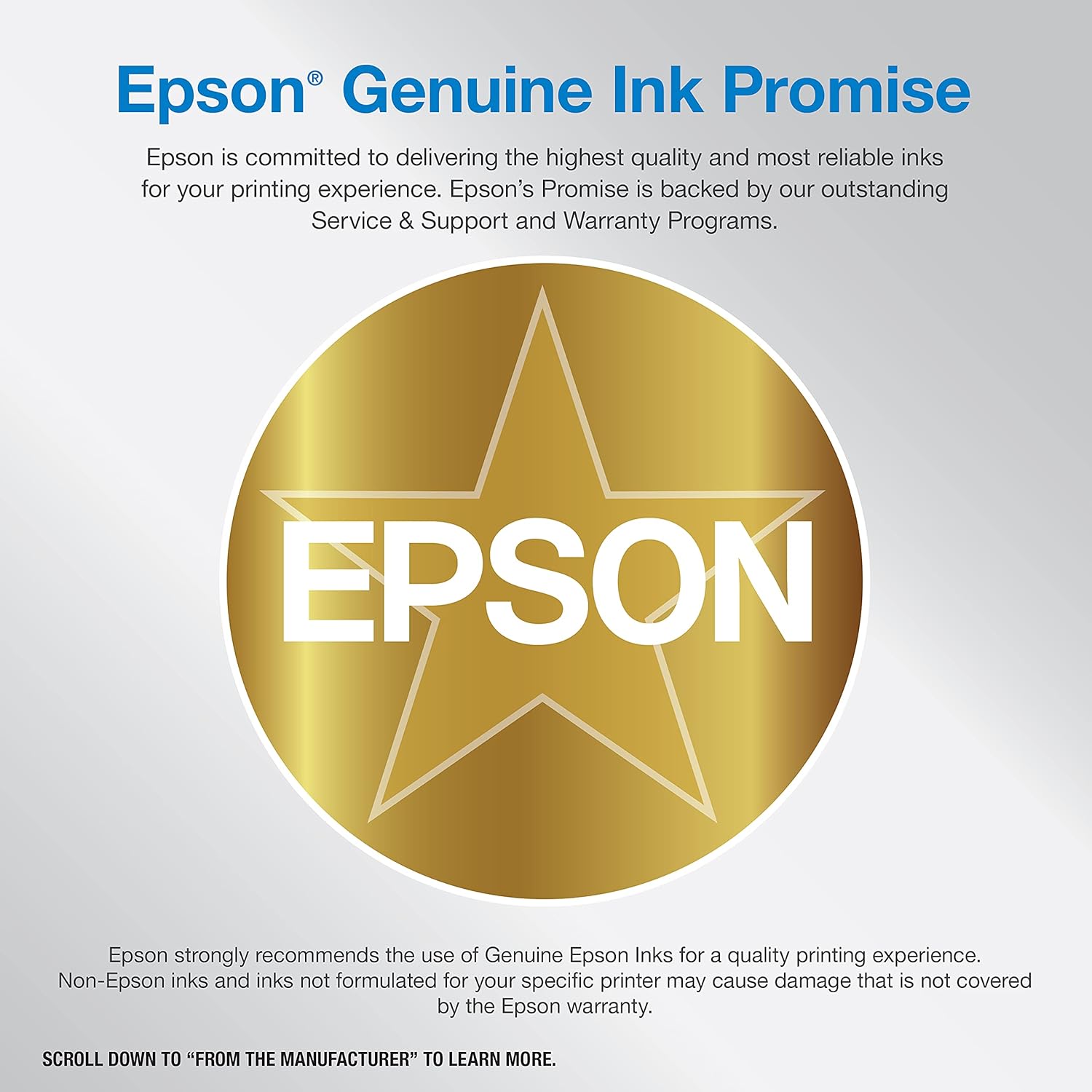Epson EcoTank ET-3850 Wireless Color All-in-One Cartridge-Free Supertank with Scanner Copier, ADF and Ethernet â€“ The Perfect Printer Home Office,White