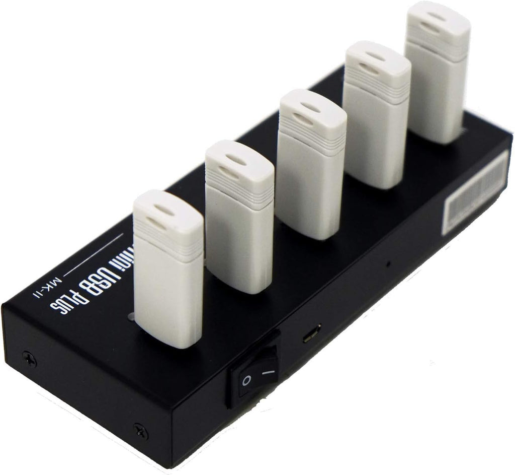 New Update Version EZ Dupe 1 to 4 Mini USB Plus MK II Duplicator - Standalone Portable USB Flash Media Thumb Drive Compact Copier (DM-FU0-5V04B-V2)