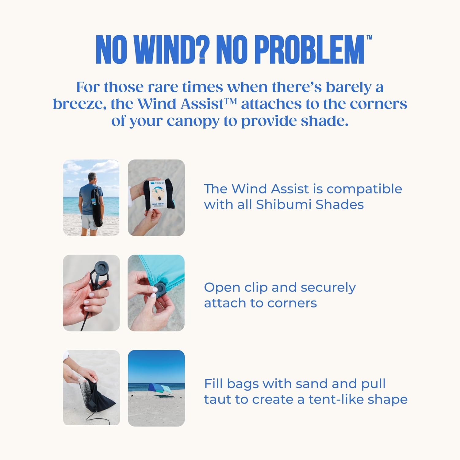 Shibumi Shade 3.0 Version | Wind-Powered Beach Tent Shade Canopy | Sets Up in 3 Mins | 150 Sq. Ft. of Shade for up to 8 People | Includes Wind Assist | UPF 50+ Sun Protection