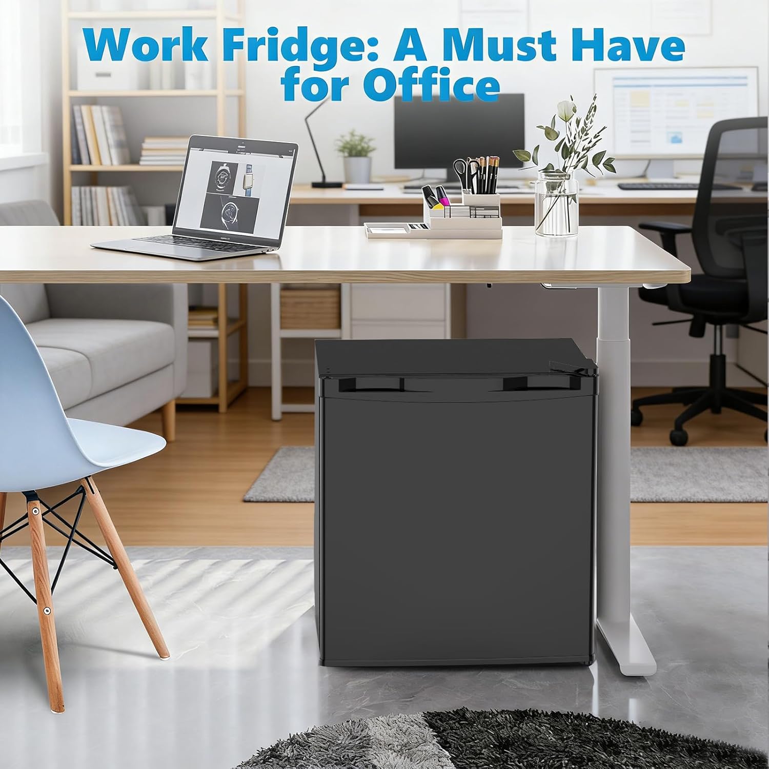 Antarctic Star Mini Fridge with Freezer, Rated 1.6 cu.ft, Small Upright Refrigerator with Removable Shelves, 7 Adjustable Thermostat, Low Noise for Bedroom/Apartment/Office,