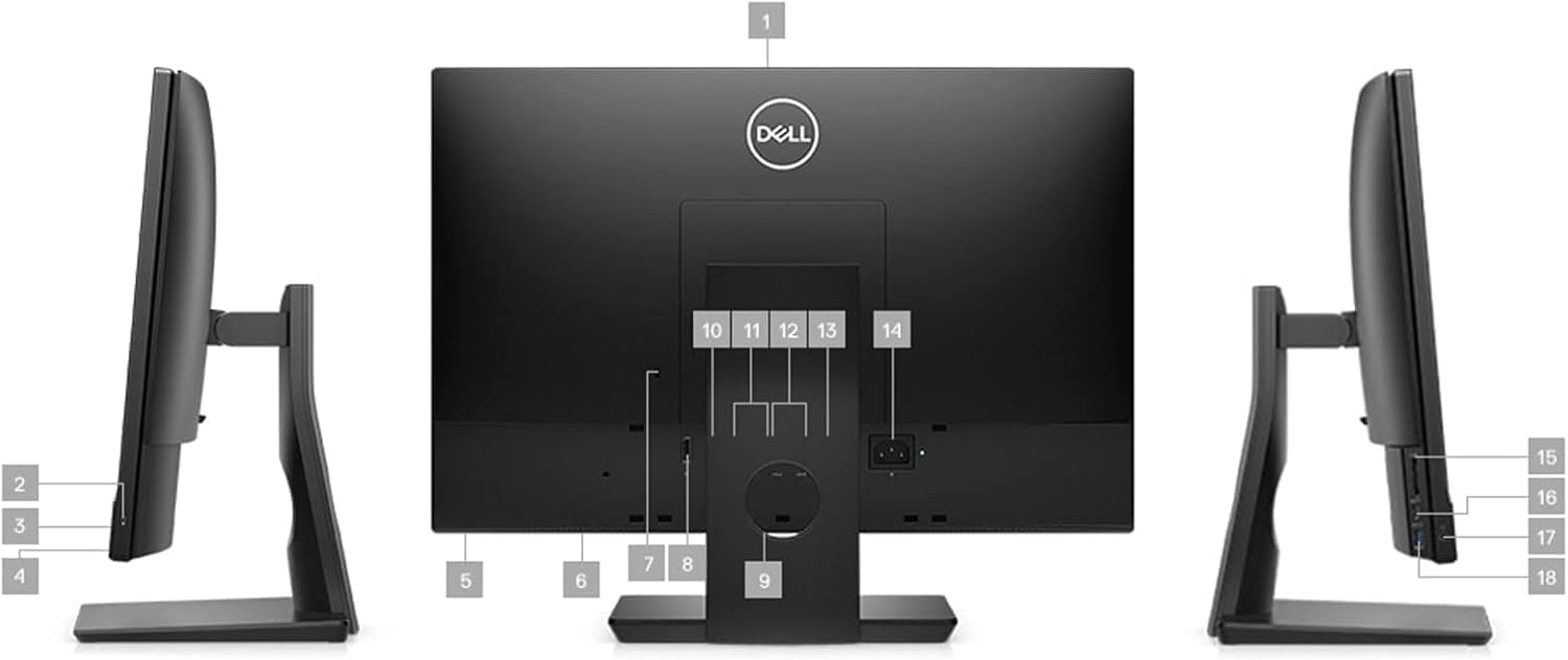 Dell OptiPlex 5260 All-in-One Windows 11 Pro Computer Desktop PC, 21.5in AIO FHD(1920x1080), Intel Core i7-8700, 8GB RAM, 256GB SSD, WiFi, Bluetooth, Keyboard & Mouse(Renewed)