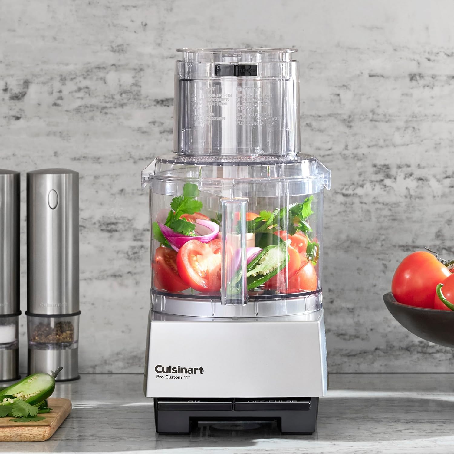Cuisinart Food Processor, Dishwasher Safe 11-Cup Food Processor with Slicing & Shredding Discs, Cuisinart Pro Custom 11 Stainless Steel Electric Chopper & Kitchen Food Processor, Chrome, DLC-8SBCYP1