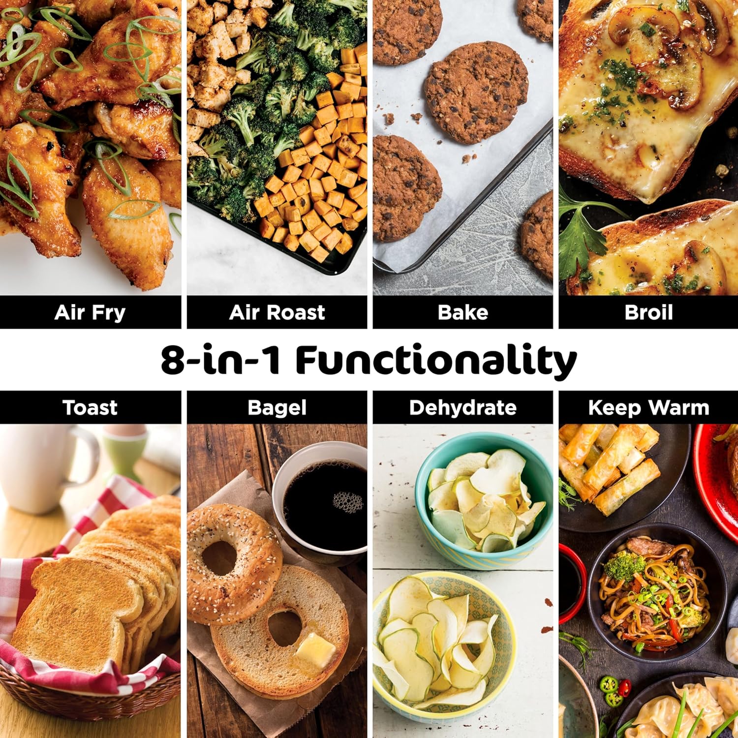Ninja Digital Air Fryer & Toaster Oven | 8-in-1 Functionality | Flip-Up Design | XL Capacity | Air Fry Basket, Sheet Pan, Wire Rack & Crumb Tray | 1800 Watt | Silver | SP101
