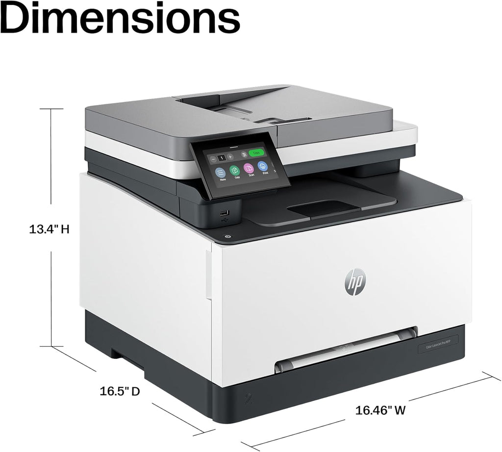 HP Color LaserJet Pro MFP 3301fdw Wireless All-in-One Color Laser Printer, Office Printer, Scanner, Copier, Fax, ADF, Duplex, Best for office (499Q5F)
