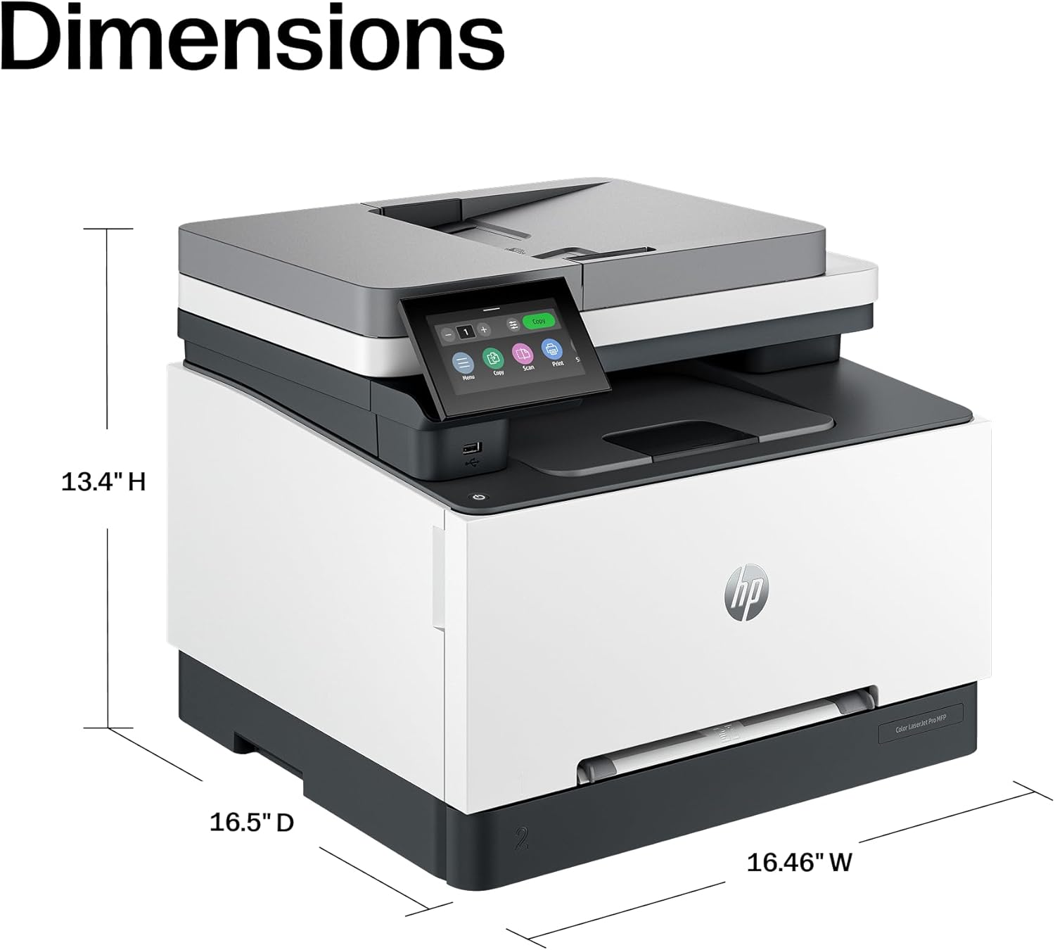 HP Color LaserJet Pro MFP 3301fdw Wireless All-in-One Color Laser Printer, Office Printer, Scanner, Copier, Fax, ADF, Duplex, Best for office (499Q5F)