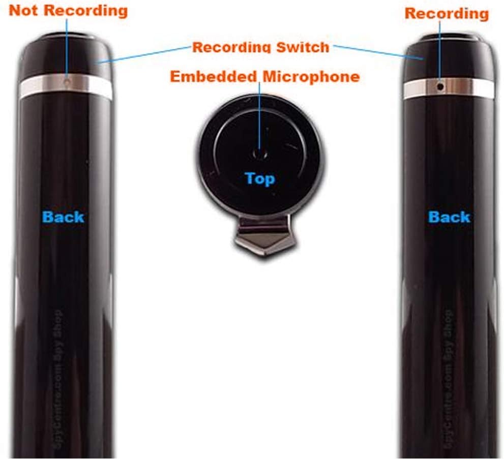 Small Voice Activated Digital Audio Recorder | Super Long 30 Day Standby Battery Life / 31 Hr Continuous | 288 Hr Storage Capacity 8GB Recording Device USB Interface