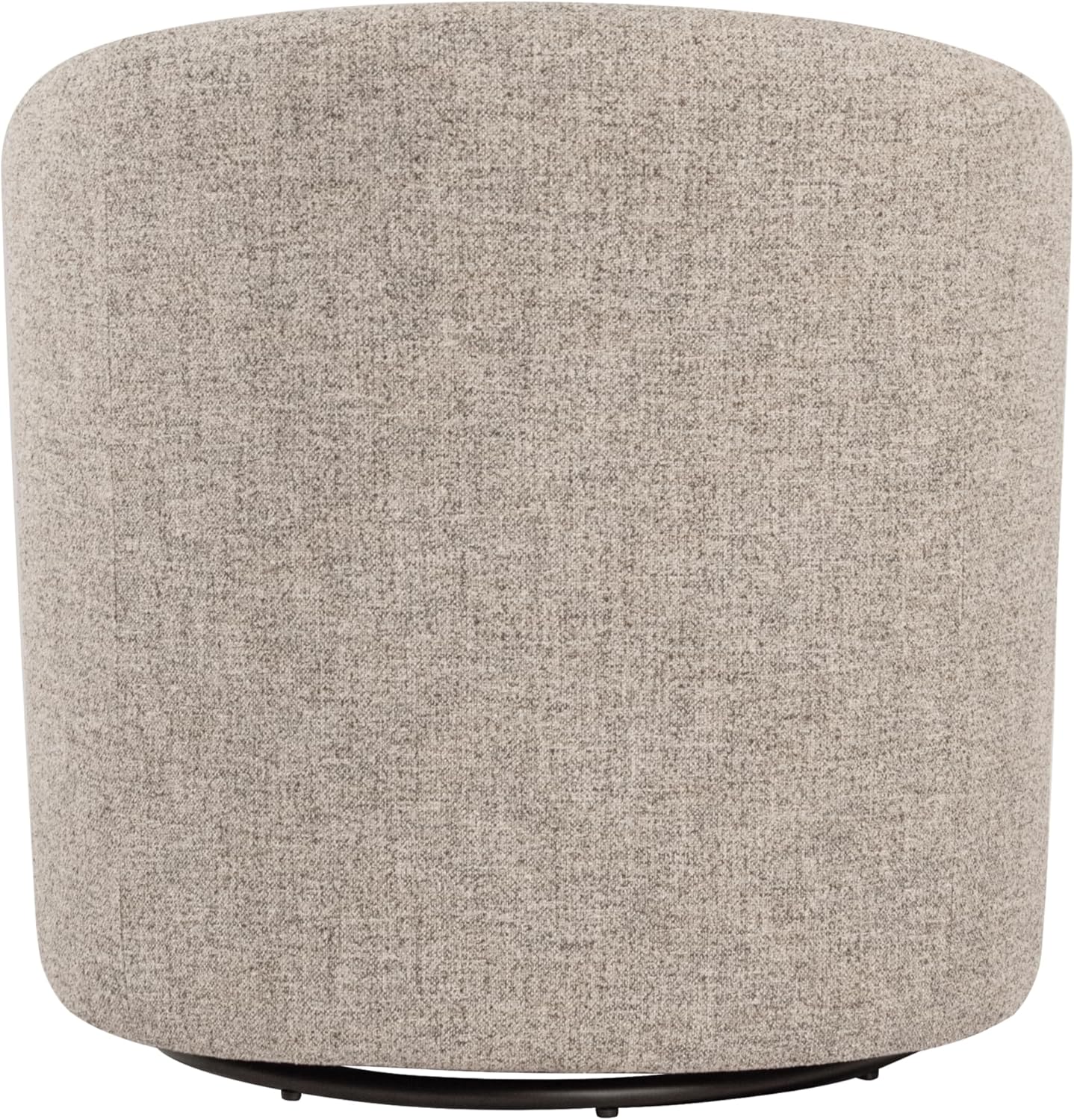 HomePop Upholstered Swivel Accent Chair, Modern Barrel Chair with 360° Swivel Base, Midtone Gray Fabric for Living Room, Bedroom, or Office