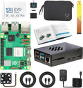 Vilros Raspberry Pi 5 Starter Kit MAX – Official 8GB RAM Pi 5 Board, 128GB Preloaded Micro SD, Case, Power Supply & Cooling – Complete Plug-and-Play Kit for Beginners & Advanced Users