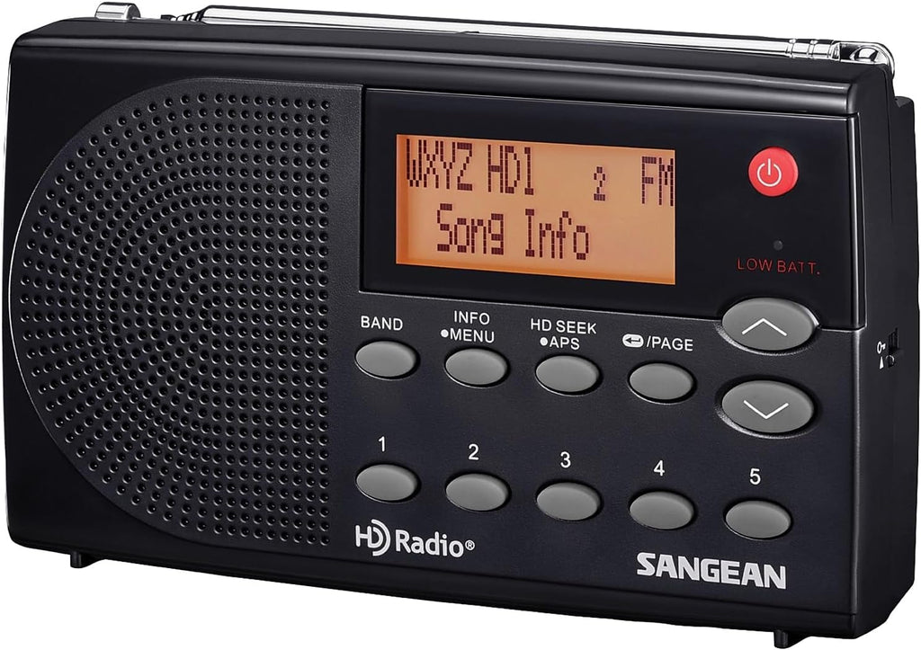 Sangean HDR-14 HD Radio/FM Stereo/AM Portable Radio,