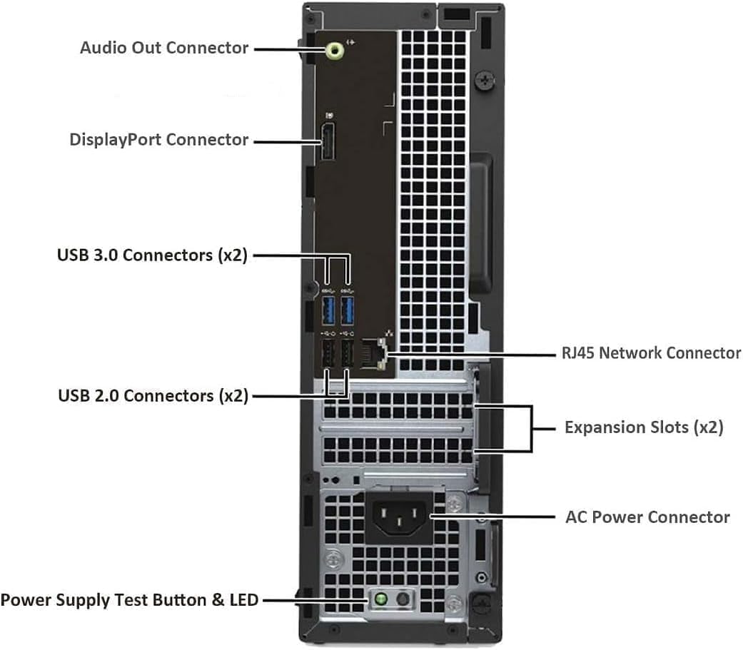 Dell OptiPlex 3040 SFF Desktop Computer PC, Quad-Core i5-6500 up to 3.6 GHz, 8GB RAM, 256GB SSD, Keyboard and Mouse, WiFi, BT, Windows 11 Pro (Renewed)