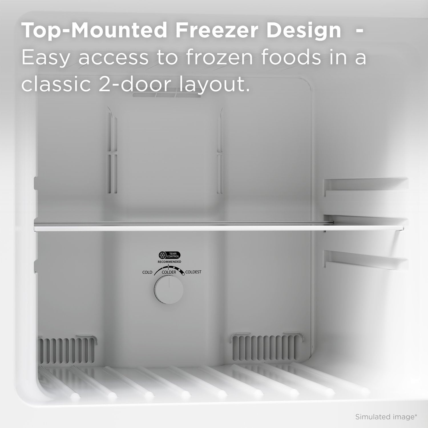 TCL 11.6 Cu Ft Counter-Depth Refrigerator with Freezer in Silver, Frost Free Energy Efficient Fridge for Dorm, Apartment, Kitchen, Garage & Office