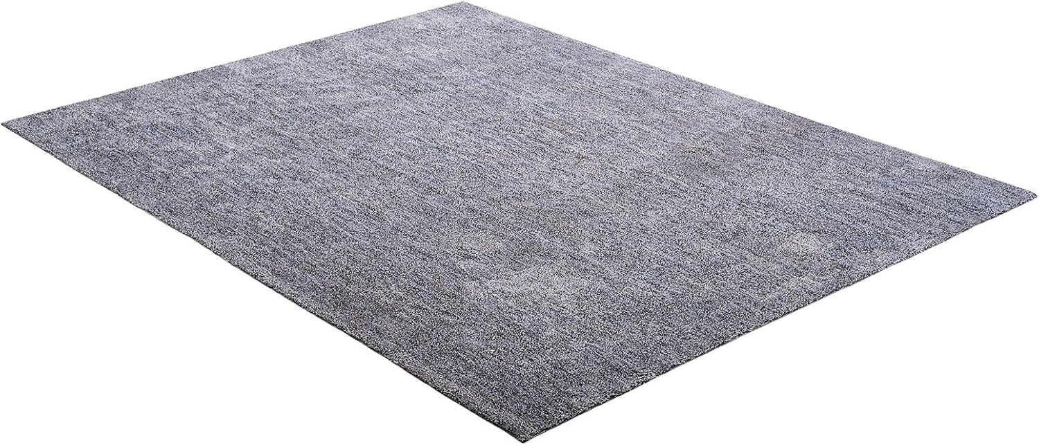 VEVOR Indoor Plush Area Rugs, 9 x 12 ft Living Room Plush Carpet Blue Gray Area Rugs Furry with Long Plushs Pile, Thick High-Pile Rug for High-Traffic Areas, Non-Shedding & Non-Slip Backing