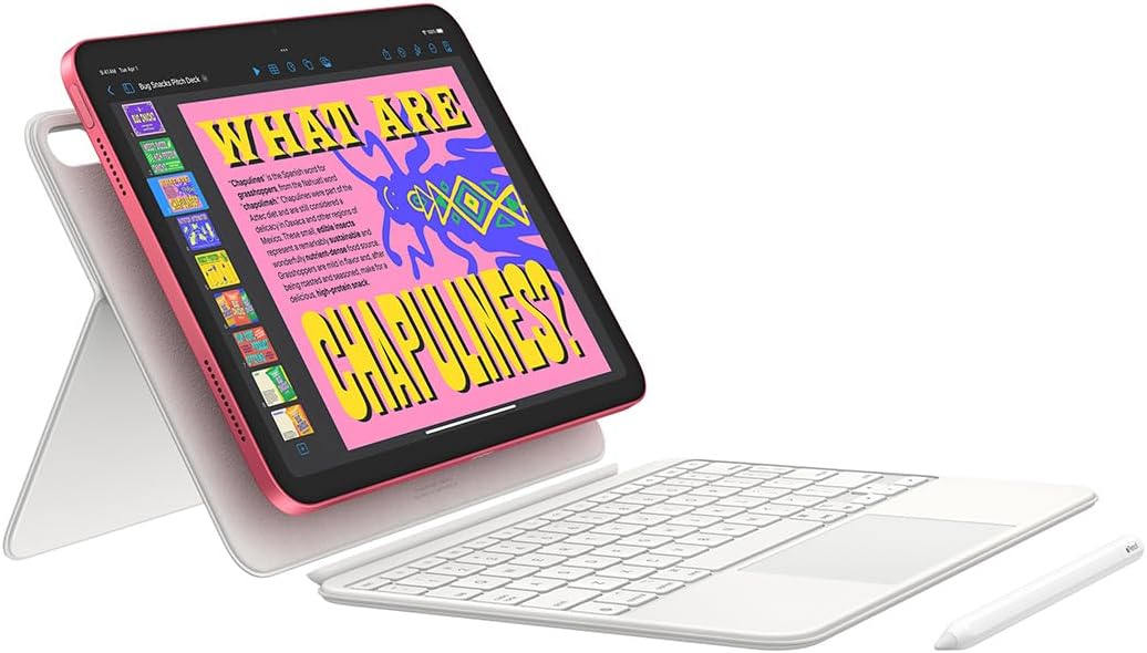 Apple iPad 11-inch: A16 chip, 11-inch Model, Liquid Retina Display, 128GB, Wi-Fi 6 + 5G Cellular, 12MP Front/12MP Back Camera, Touch ID, All-Day Battery Life — Blue