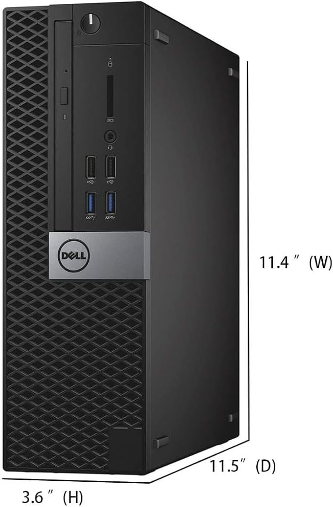 Dell OptiPlex 3040 SFF Desktop Computer PC, Quad-Core i5-6500 up to 3.6 GHz, 8GB RAM, 256GB SSD, Keyboard and Mouse, WiFi, BT, Windows 11 Pro (Renewed)