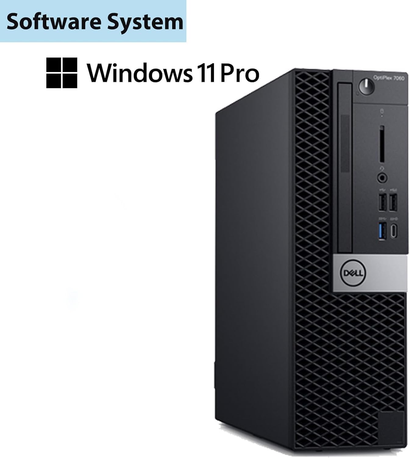 Dell Optiplex 7050 SFF Desktop Computer PC | Core i5-6500T | 8 GB DDR4 RAM | 256 GB SSD | USB WiFi + Bluetooth | Windows 11 Pro | Keyboard & Mouse(Renewed)