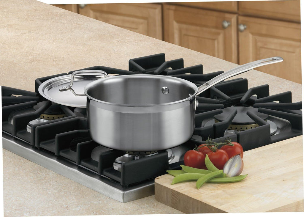 Cuisinart MultiClad Pro Stainless Steel 2-Quart Saucepan with Cover & MultiClad Pro Stainless Steel 1-1/2-Quart Saucepan with Cover