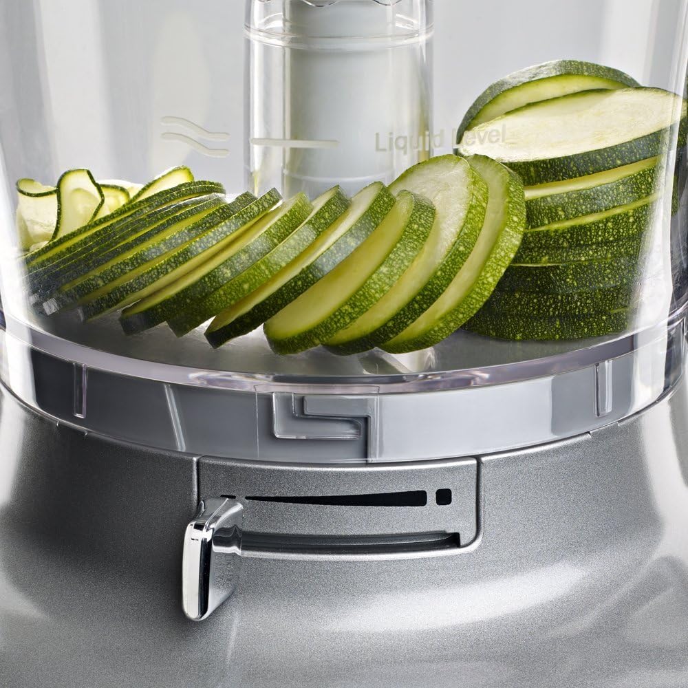 KitchenAid RKFP0722CU 7-Cup Food Processor with Exact Slice System - Contour Silver (Renewed)