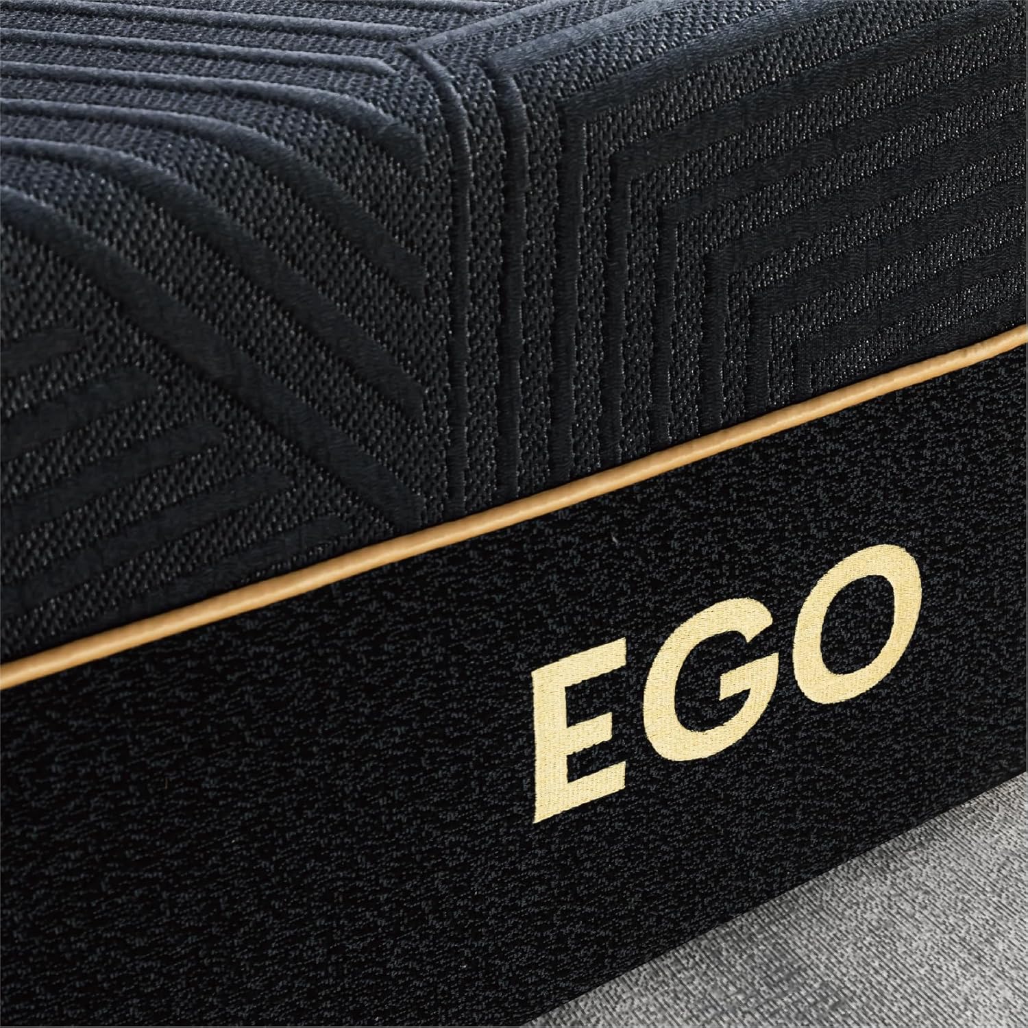 MLILY EGOHOME 14 Inch Queen Memory Foam Mattress for Back Pain, Cooling Copper Gel Bed in a Box, Foam Made in USA, CertiPUR-US Certified, Therapeutic Medium Firm, 60x80x14 Black