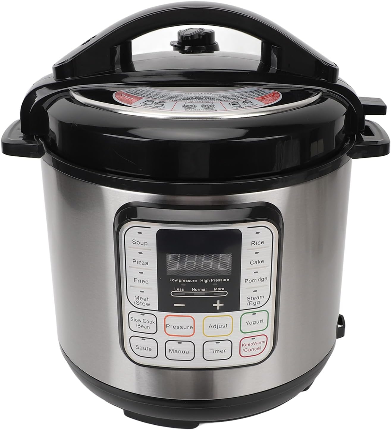 Alomejor Electric Pressure Cooker, 6L Multi Cooker with Smart Programs for Family Cooking Meal Prep (US Plug 110V)