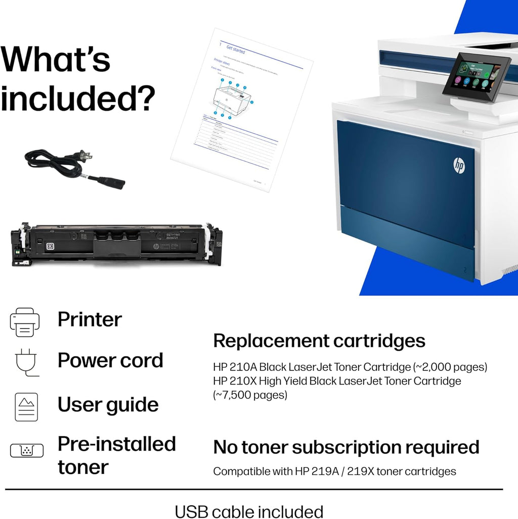 HP Color LaserJet Pro MFP 4301fdw Wireless All-in-One Color Laser Printer, Scanner, Copier, Fax, Best-for-Office