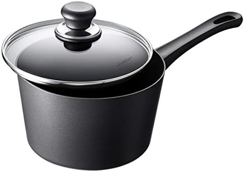 SCANPAN USA Inc Scanpan Classic 3-Quart Covered Saucepan, Black/Clear